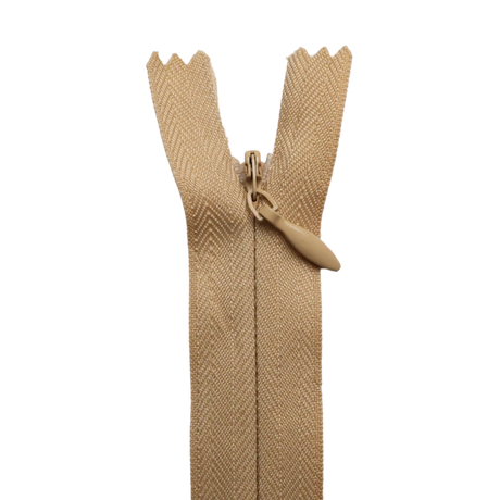 All Purpose, Plastic Invisible Zippers -18", Neutral Shade