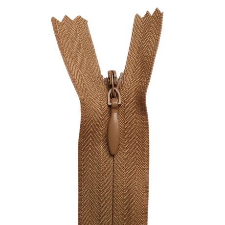 All Purpose, Plastic Invisible Zippers -18", Neutral Shade