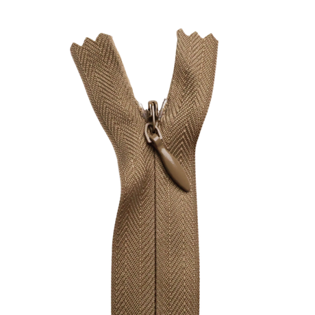 All Purpose, Plastic Invisible Zippers -18", Neutral Shade