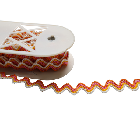 Multicolor Wavy Rickrack Trim – 1" / 10 Yards