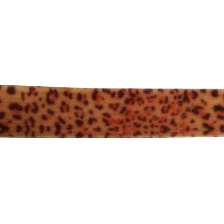Leopard Velvet Nylon Ribbon – 1" Wide (10 Yards)