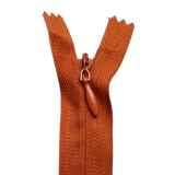 All Purpose, Plastic Invisible Zippers -18", Yellow & Orange Shade