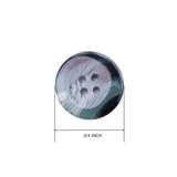 6PC Marble Pattern 4-Hole Button – 3/4" (1.9 cm)