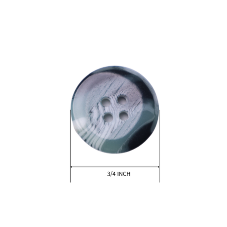 6PC Marble Pattern 4-Hole Button – 3/4" (1.9 cm)