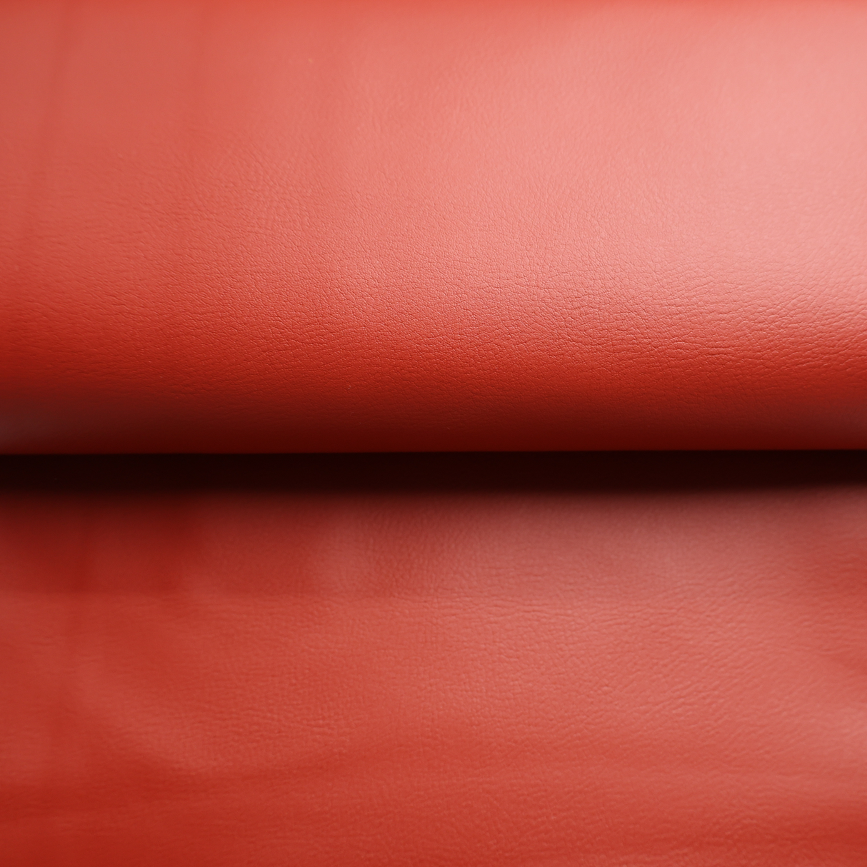 Red Faux Leather Upholstery with Felt Backing(#1U03)