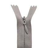 All Purpose, Plastic Invisible Zippers -18", Gray Shade