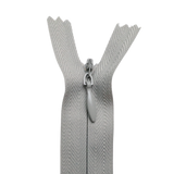 All Purpose, Plastic Invisible Zippers -18", Gray Shade