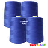 Sewing Threads: 12,000 Yards: All-Purpose: 100% Polyester: Tex24: 6 Colors: Single/Pack