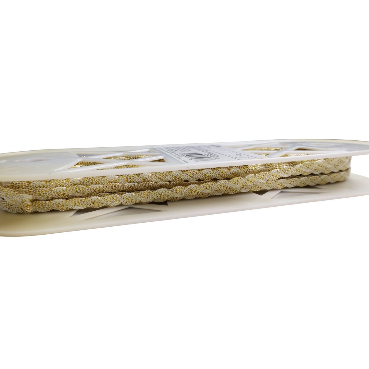 Braided Metallic Trim - Gold/Ivory(18Yards Roll)