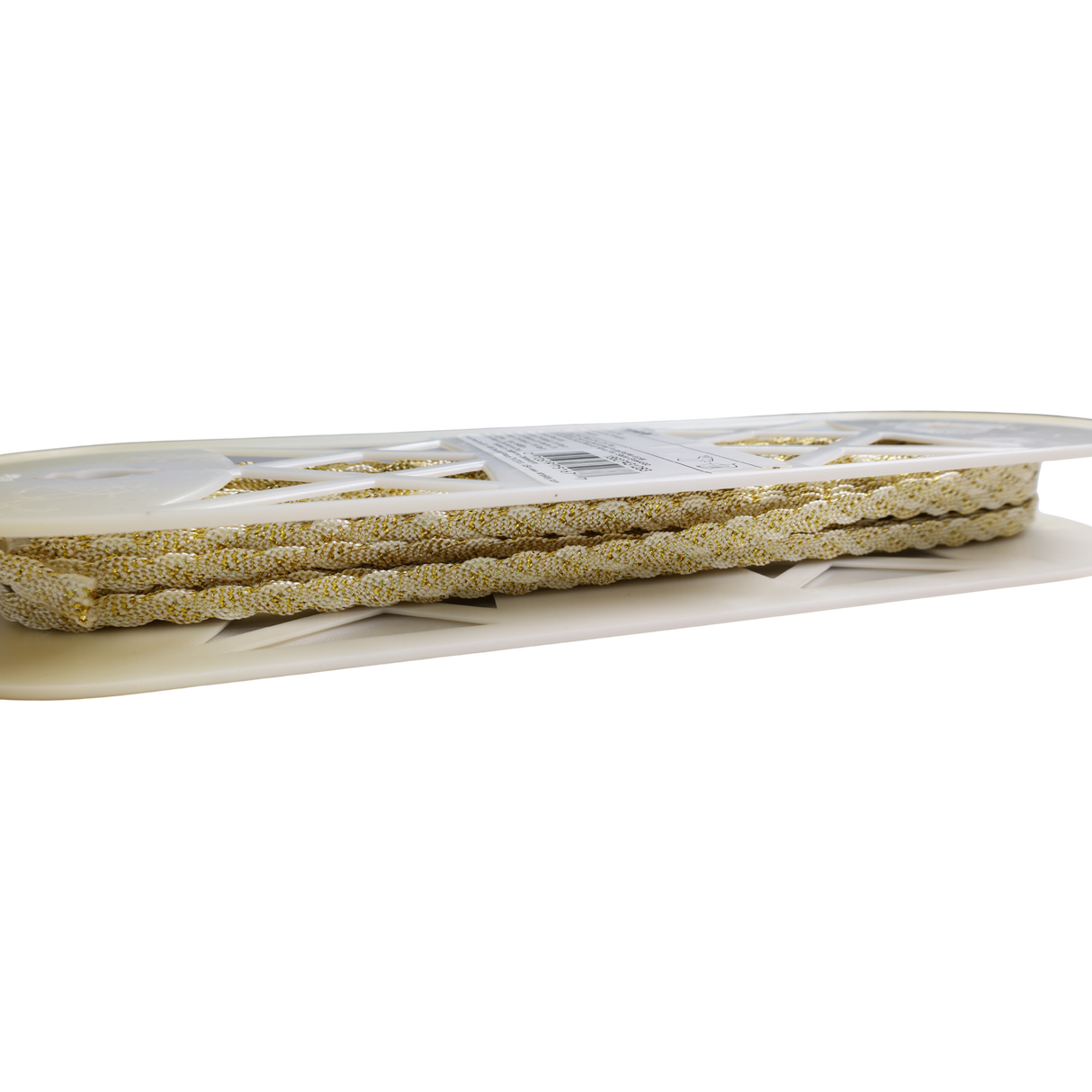 Braided Metallic Trim - Gold/Ivory(18Yards Roll)