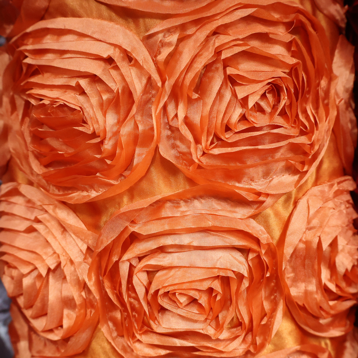 3D Rose Flower Fabric(5 Colors) By Yard