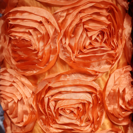 3D Rose Flower Fabric(5 Colors) By Yard