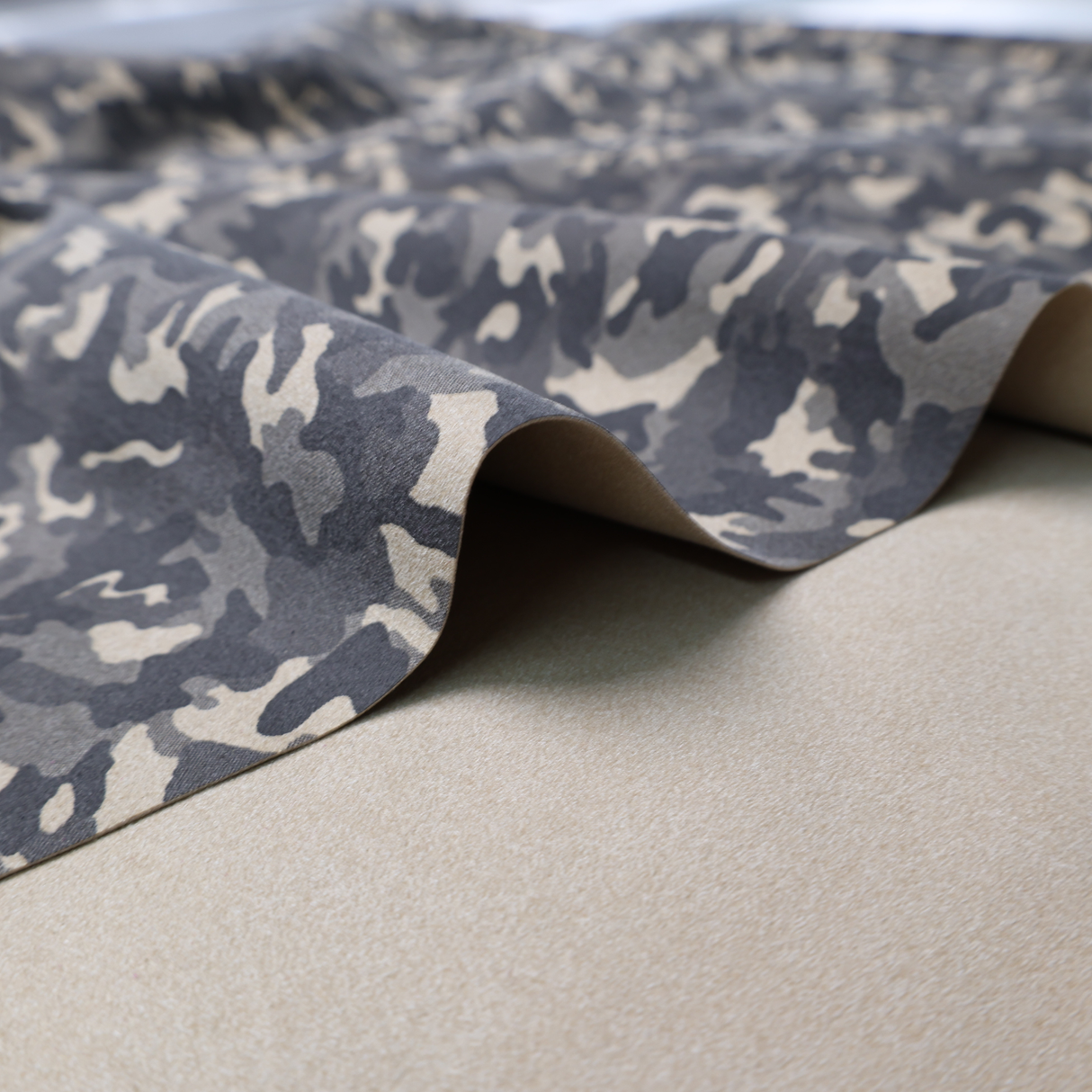 Printed Suede Scuba Double Knit Fabric/4 colors Camo Collection - By the Yard