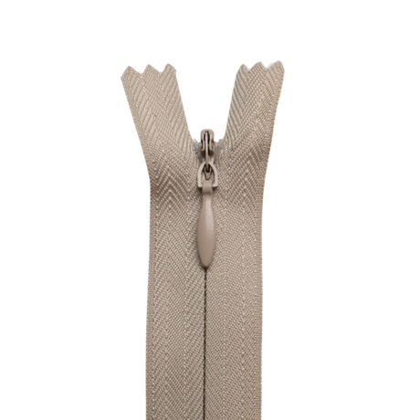 All Purpose, Plastic Invisible Zippers -18", Neutral Shade