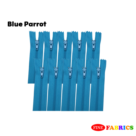 5 / 10 pcs Zippers – Assorted Colors, 18"/ 24", Closed-End, Durable Polyester & Plastic Teeth for Sewing, Crafts, DIY Projects