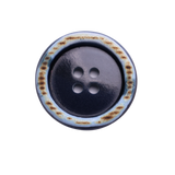BURMA Button:  Blue(#861), 4-Hole, 4 Sizes, by Dozen(12 pcs)/Gross(144 pcs)