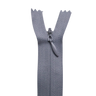 All Purpose, Plastic Invisible Zippers -18", Gray Shade