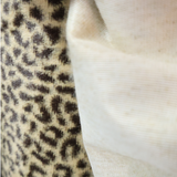 Leopard Print Velvet Knit Fabric – Beige & Dark Brown (#FF14) By the Yard