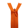 All Purpose, Plastic Invisible Zippers -18", Yellow & Orange Shade
