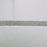Silver Rhinestone Trim- 0.5 Inch/10YDS (#SIL28)