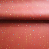 Vinyl Faux Leather Upholstery Fabric – Red Geometric Dot(#1U06) - By the Yard
