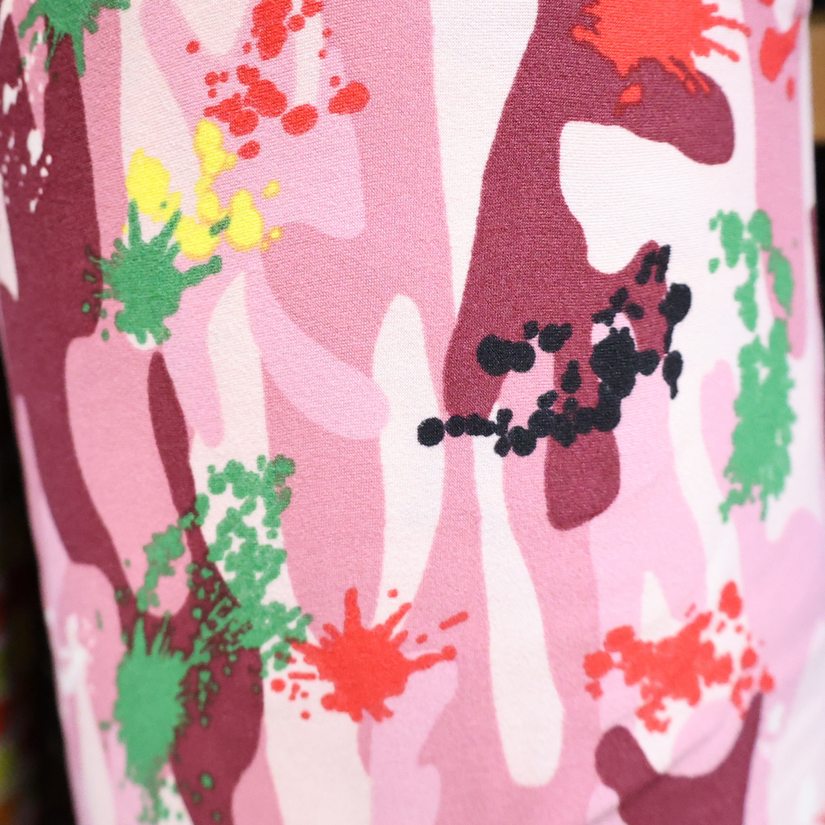 Camo Paint Splash Stretch Jersey Fabric (2 Colors) - By The Yard