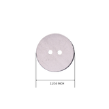 Silver Glitter Rim 2-Hole Button – 11/16" (1.75 cm)