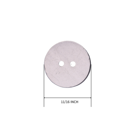 Silver Glitter Rim 2-Hole Button – 11/16" (1.75 cm)