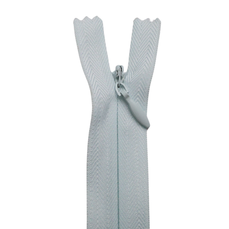 All Purpose, Plastic Invisible Zippers -18", Blue Shade