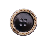 BURMA Button: Brown(#3), 4-Hole, 4 Sizes, by Dozen(12 pcs)/Gross(144 pcs)