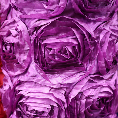 3D Rose Flower Fabric(5 Colors) By Yard