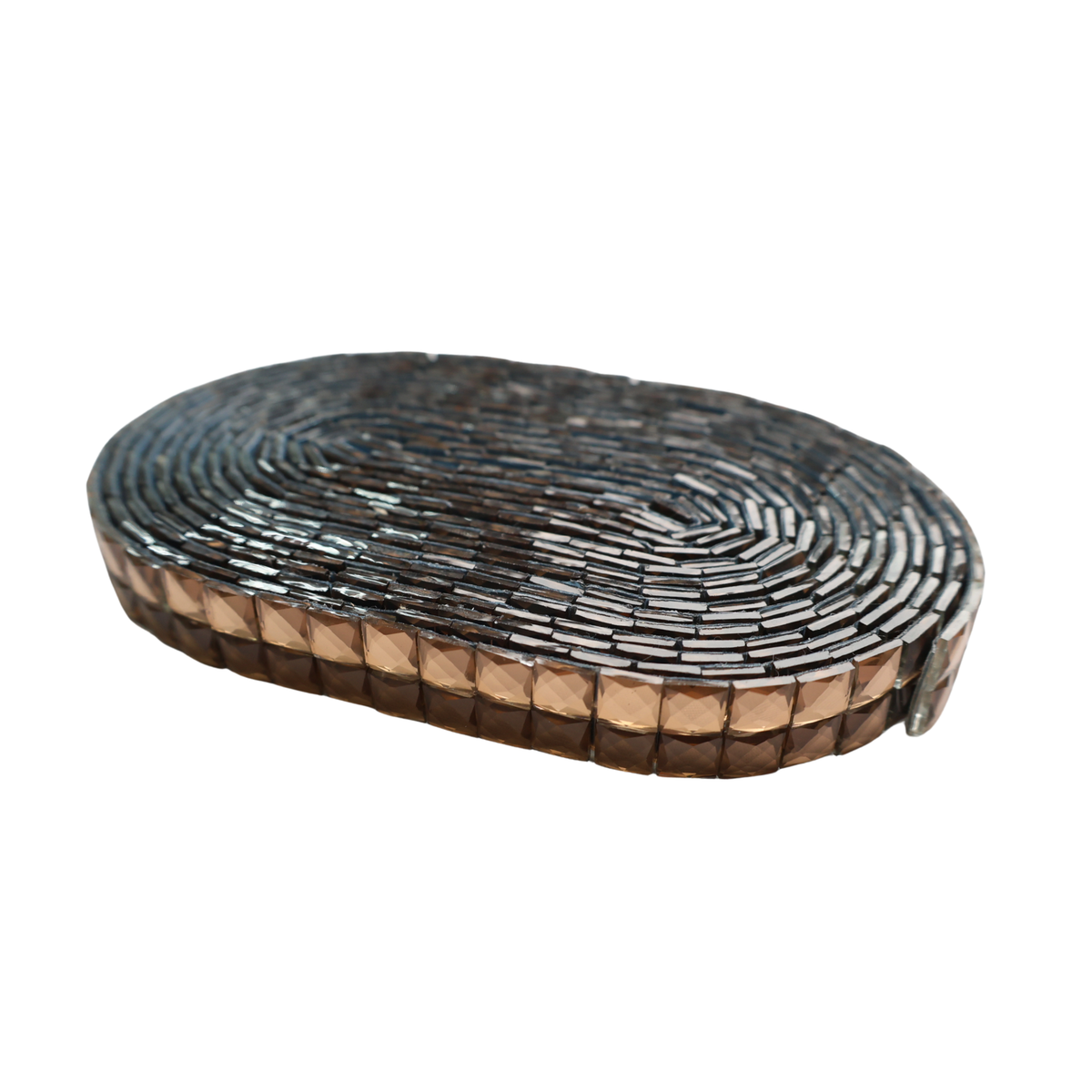 Bronze Gold Pyramid-Cut Acrylic Trim - 3/4 Inch/5YDS (#LT29)