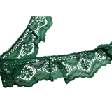 Green Layered Lace Ruffle Trim – 2 3/8" / 12 Yards