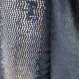 Black Holographic Mirror Sequin Mesh Fabric(#SPI18) By the Yard