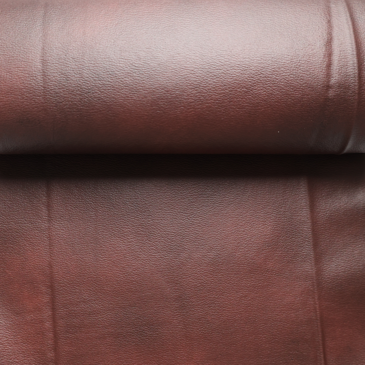 Burnt Mahogany Faux Leather Upholstery Fabric(#5D01) - By the Yard