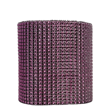 Rhinestone Mesh Rolls: 9 Colors, W: 4.75 Inches, L: 10 Yards, 24 Rows