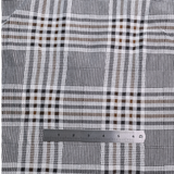 Stretch Plaid Double Knit Fabric (Brown / Black / Cream) - By the Yard