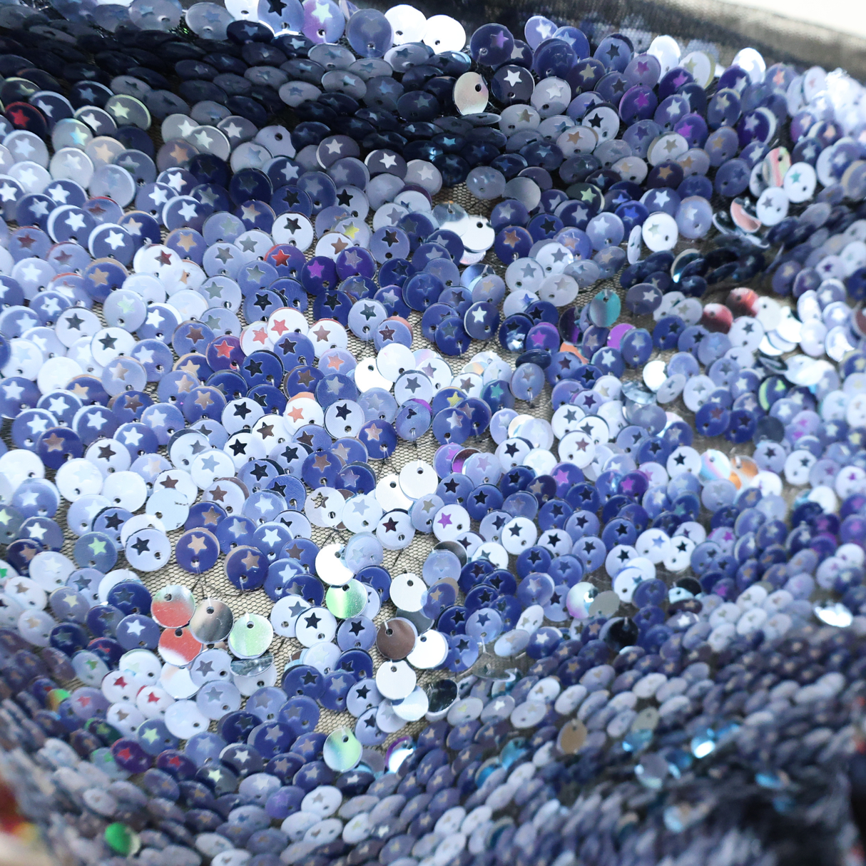 Star Pattern Sequin Mesh Fabric(#SPI19) By the Yard