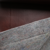 Burnt Mahogany Faux Leather Upholstery Fabric(#5D01) - By the Yard