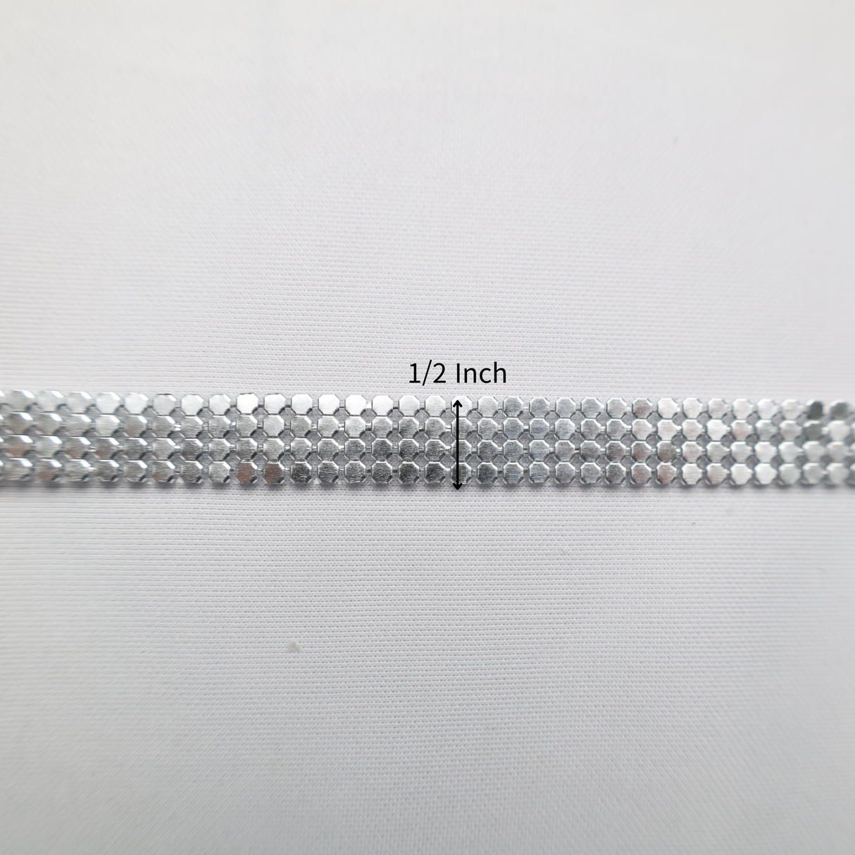 Silver Metal Trim - 0.5 Inch/10YDS (#SIL19)