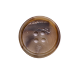BARON Button: Light Brown(#1205),  4-Hole, 2 Sizes, by Dozen(12 pcs)/Gross(144 pcs)
