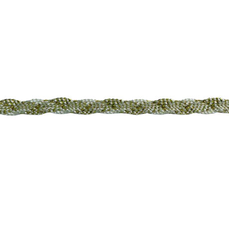 Braided Metallic Trim - Gold/Ivory(18Yards Roll)