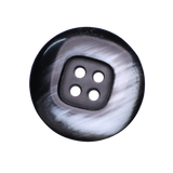 SEDAN Button : Black(#47), 4-Hole, 4 Sizes, by Dozen(12 pcs)/Gross(144 pcs)