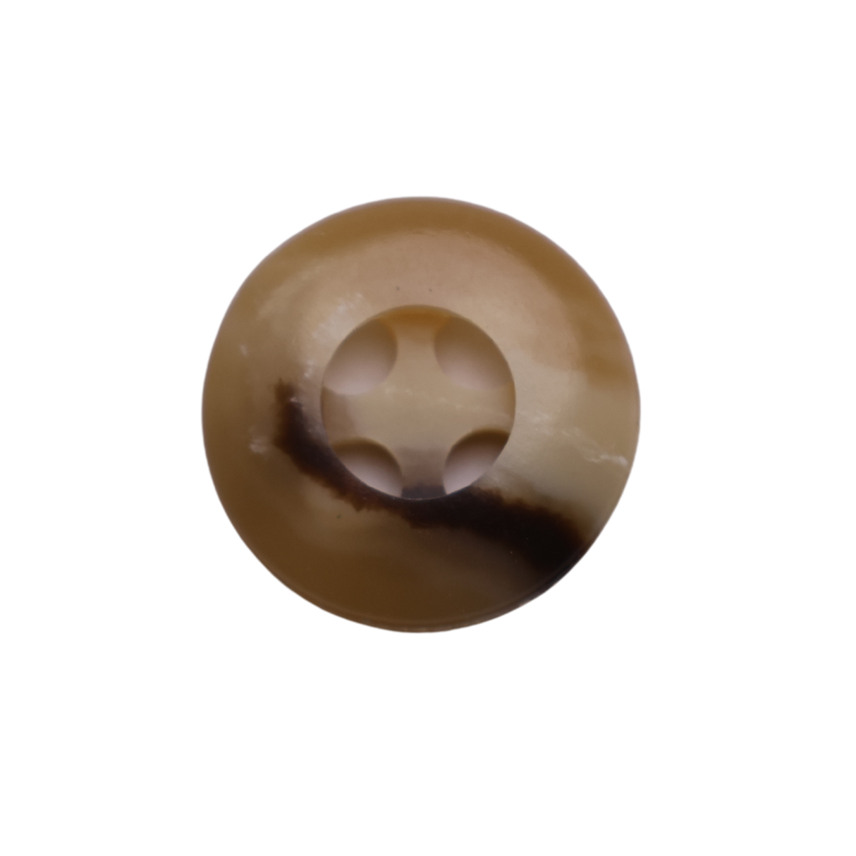 AUBURN Button: Brown(#51), 4-Hole, 2 Sizes, by Dozen(12 pcs)/Gross(144 pcs)