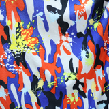 Brushed Fleece Terry Knit Fabric/Paint Pattern Fabric - By The Yard