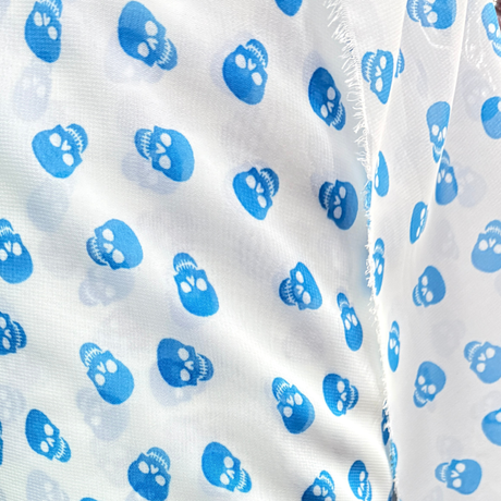 Skull Print Chiffon (54", 4 Colors) - By the Yard