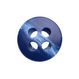 AUBURN Button: Blue(#122), 4-Hole, 2 Sizes, by Dozen(12 pcs)/Gross(144 pcs)