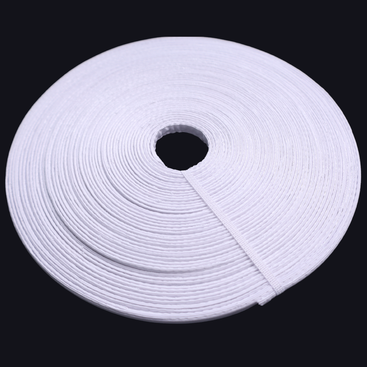Plastic Boning – Fabric Covered (1/2 Inch, 22 Yards, 2 Colors: White/Black)