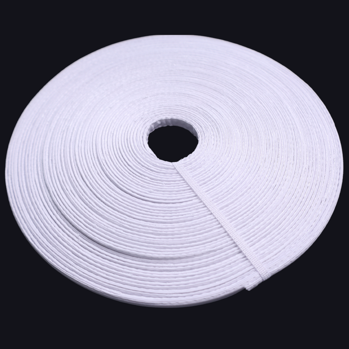 Plastic Boning – Fabric Covered (1/2 Inch, 22 Yards, 2 Colors: White/Black)