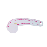 Plastic Rulers: 14 Curved Rulers, 1 Tringle Scale Ruler, 1 Pattern Ruler